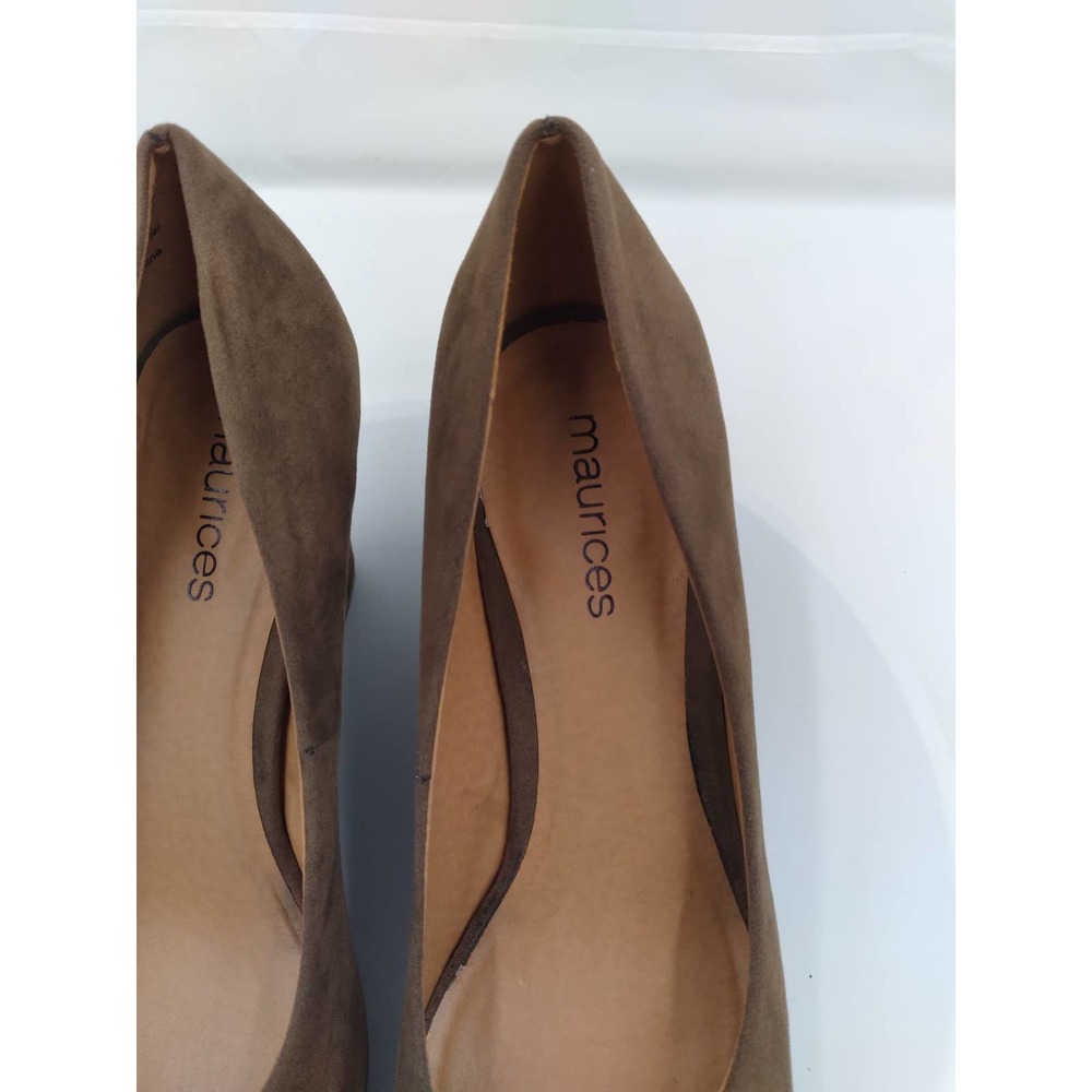 NIB Maurices 3.5" closed toe wedge Tan size 8 - Picture 5 of 6